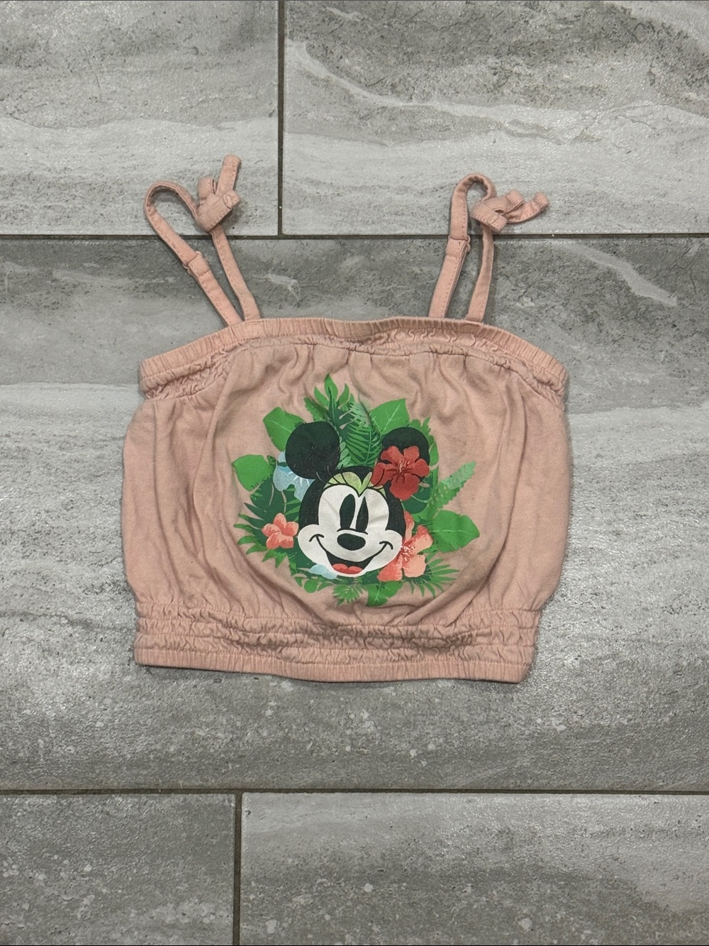 Disney Pink Minnie Mouse Tropical Tank Top